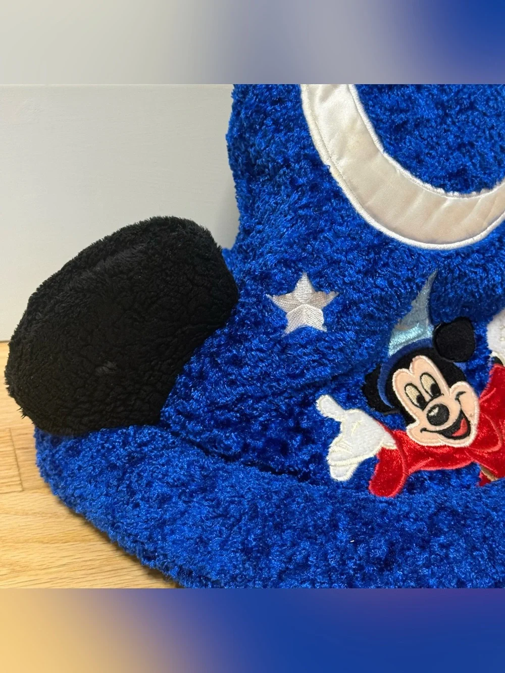Disney Parks Mickey Mouse Fantasia Hat Sorcerer Wizard Plush Ears Size YOUTH